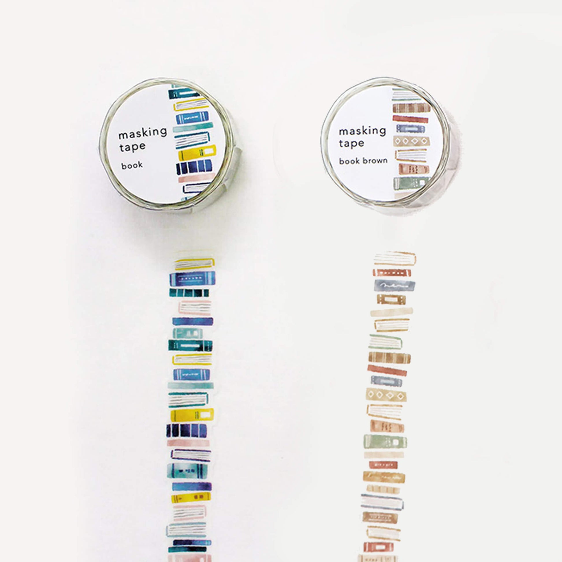 Mind Wave Die Cut Washi Tape - Book Brown - Washi Tapes