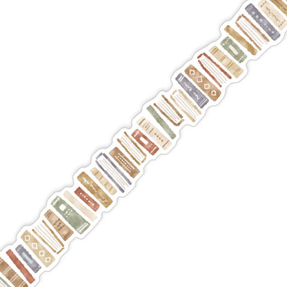 Mind Wave Die Cut Washi Tape - Book Brown - Washi Tapes