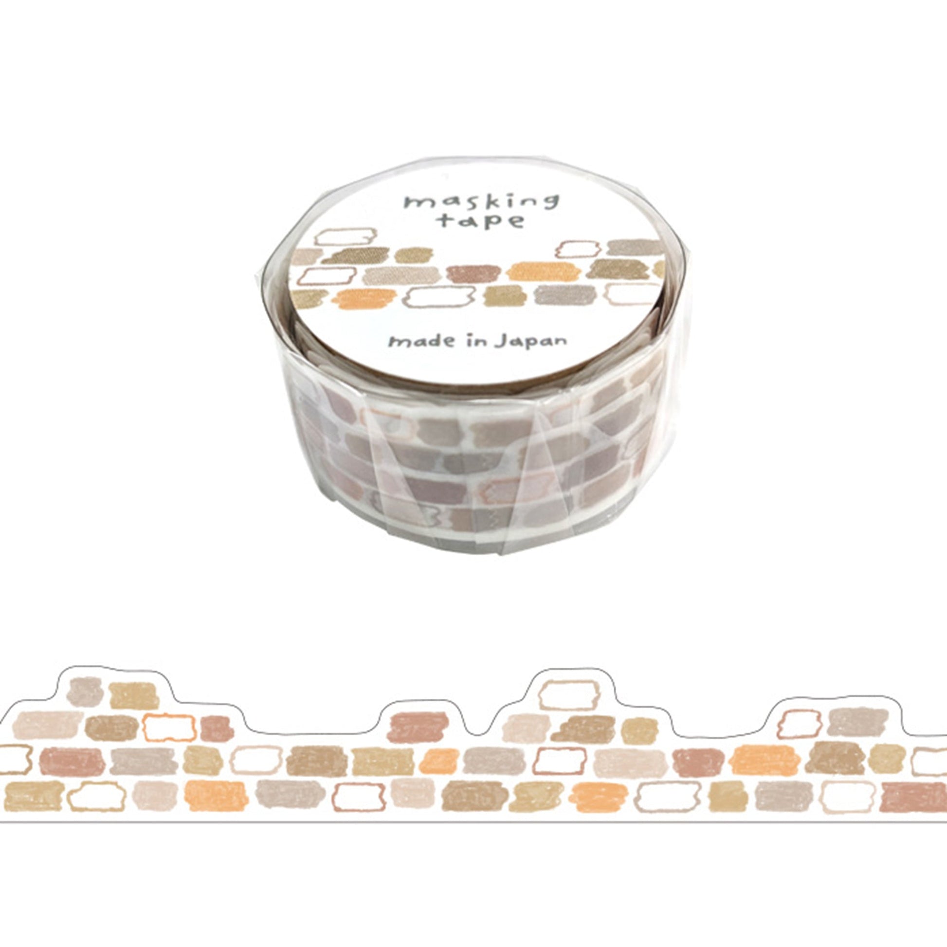 Mind Wave Die Cut Washi Tape - Brick - Washi Tapes