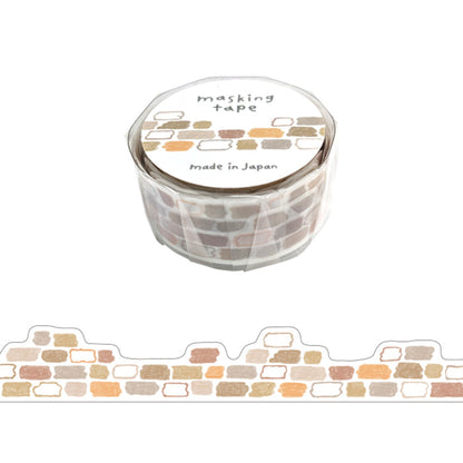 Mind Wave Die Cut Washi Tape - Brick - Washi Tapes