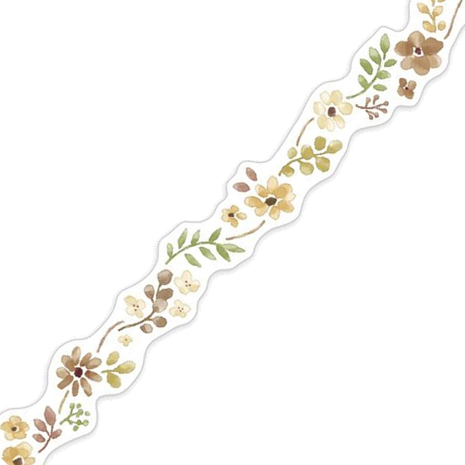 Mind Wave Die Cut Washi Tape - Hana Brown - Washi Tapes