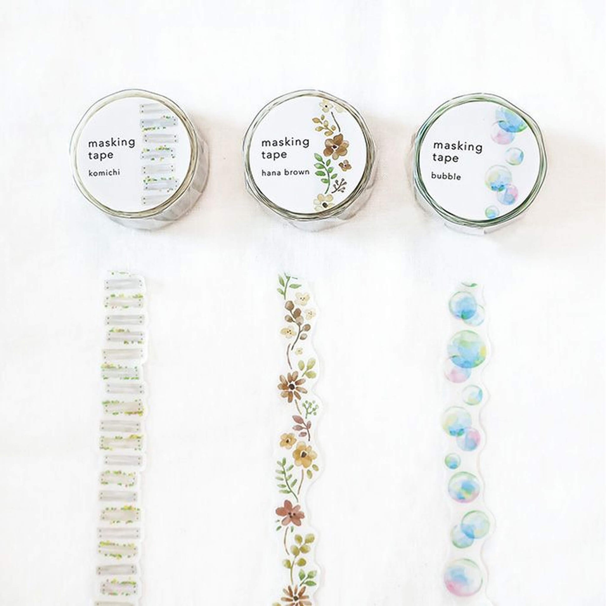 Mind Wave Die Cut Washi Tape - Hana Brown - Washi Tapes