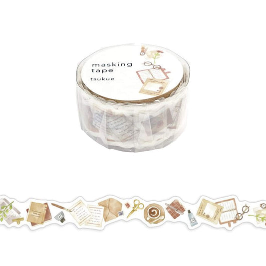 Mind Wave Die Cut Washi Tape - Tsukue - Washi Tapes