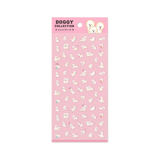 Mind Wave Doggy Collection Sticker Sheet - Bichon Frise - Sticker Sheets