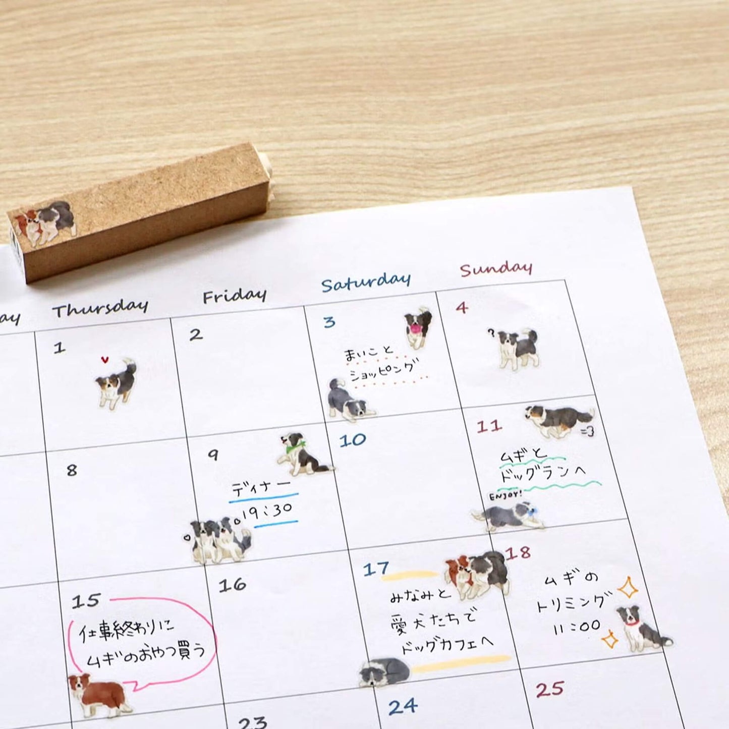Mind Wave Doggy Collection Sticker Sheet - Border Collie - Sticker Sheets