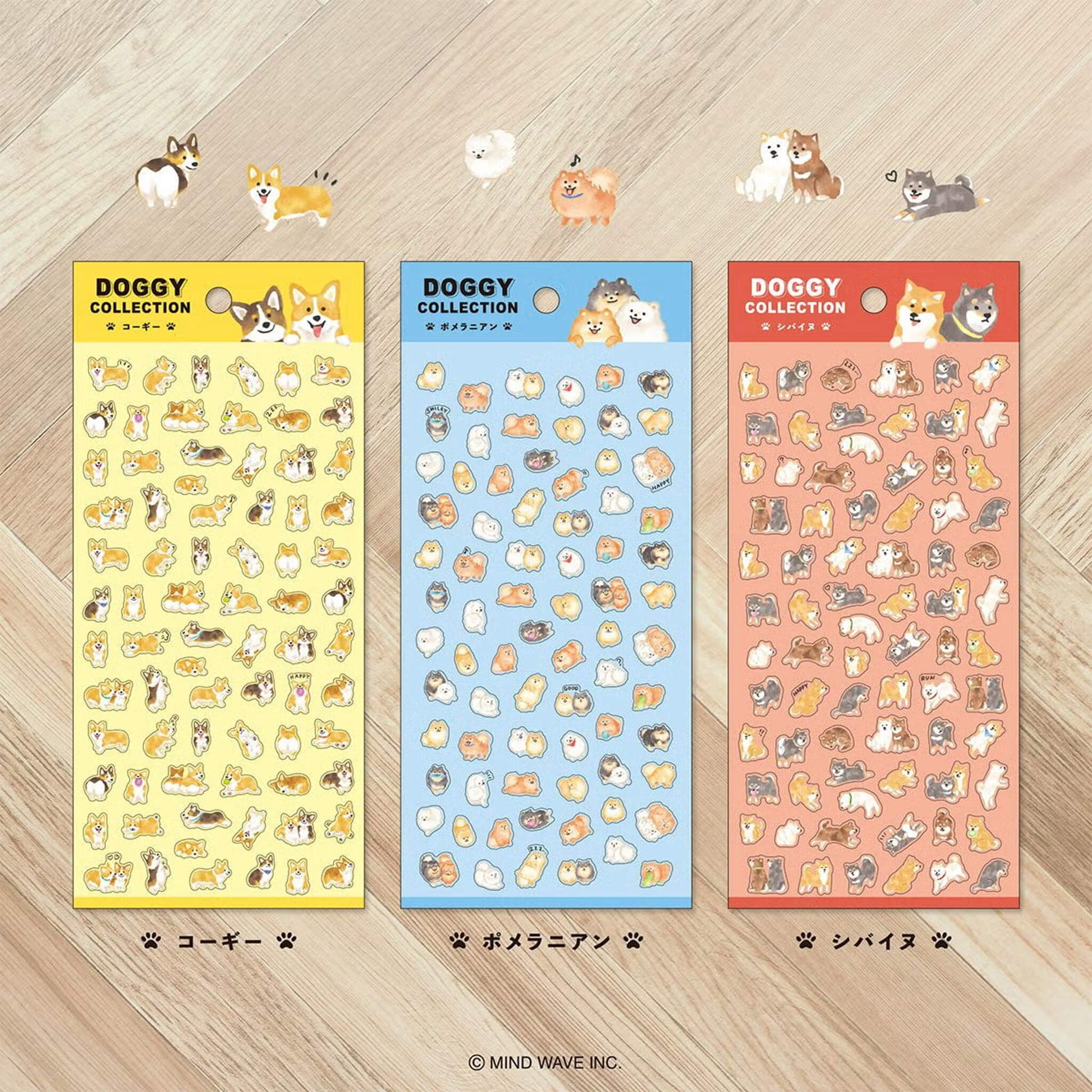 Mind Wave Doggy Collection Sticker Sheet - Corgi - Sticker Sheets