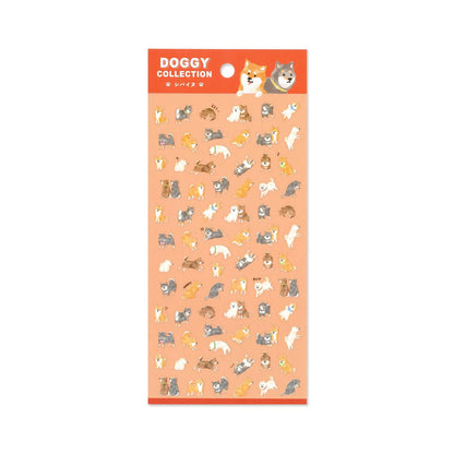 Mind Wave Doggy Collection Sticker Sheet - Shiba Dog - Sticker Sheets