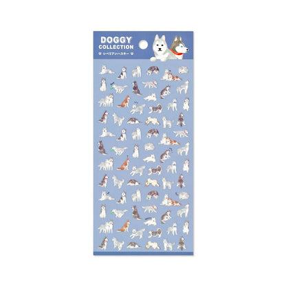 Mind Wave Doggy Collection Sticker Sheet - Siberian Husky - Sticker Sheets