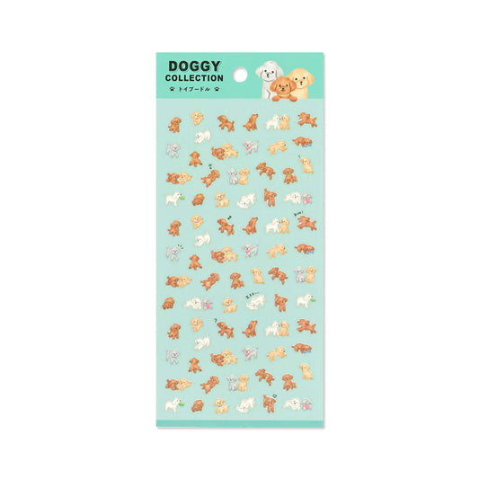 Mind Wave Doggy Collection Sticker Sheet - Toy Poodle - Sticker Sheets