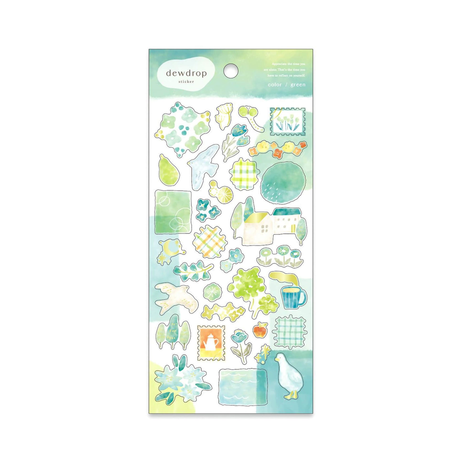 Mind Wave Dwedrop Sticker - Green - Sticker Sheets