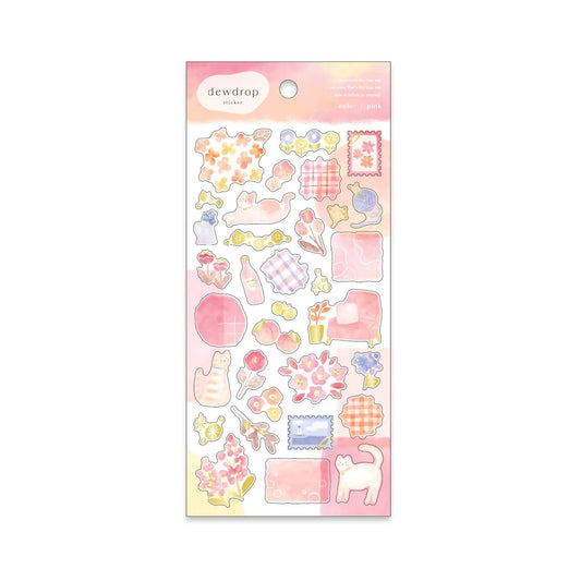 Mind Wave Dwedrop Sticker - Pink - Sticker Sheets