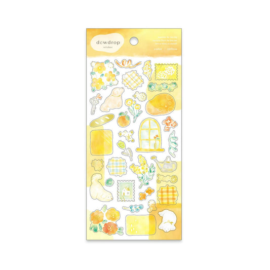 Mind Wave Dwedrop Sticker - Yellow - Sticker Sheets