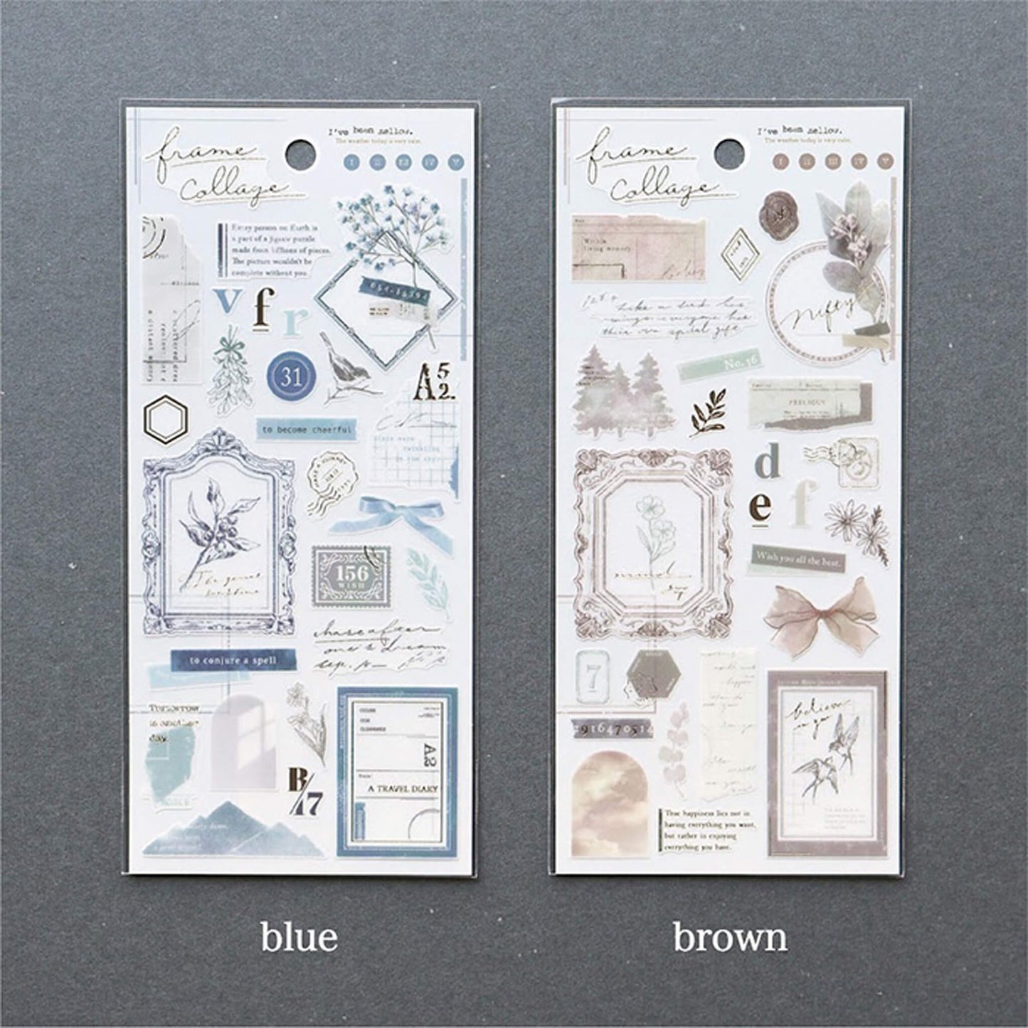 Mind Wave Frame Collage Sticker Sheet - Blue - Sticker Sheets