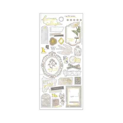 Mind Wave Frame Collage Sticker Sheet - Gray - Sticker Sheets