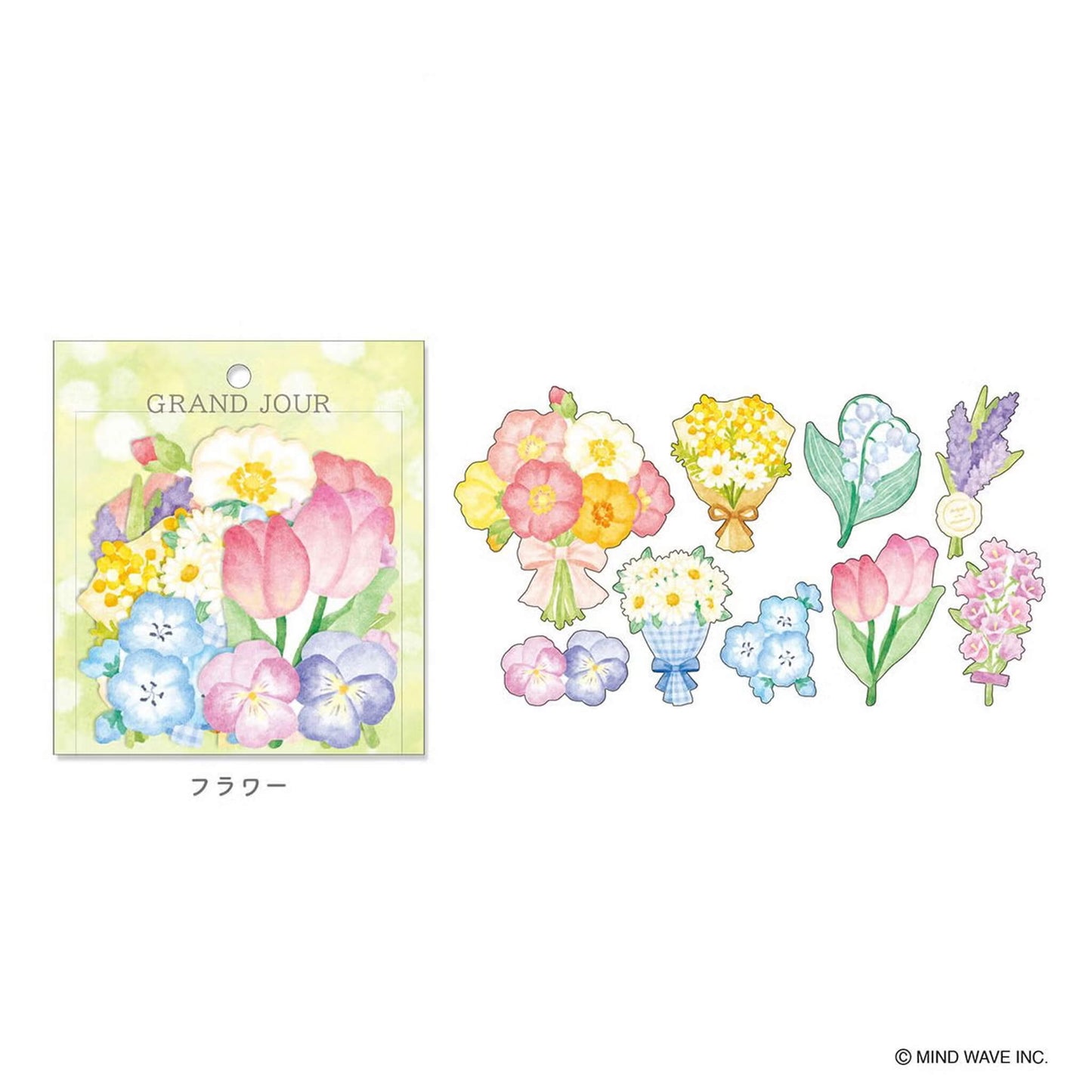 Mind Wave Grand Jour Flake Sticker - Flower - Flake Stickers