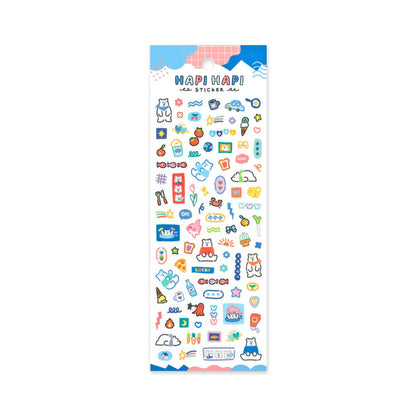 Mind Wave HAPI HAPI Sticker - White Bear - Sticker Sheets