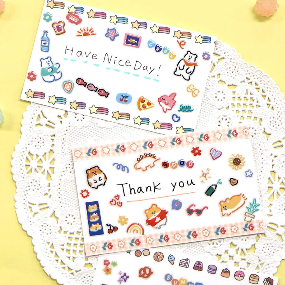 Mind Wave HAPI HAPI Sticker - White Bear - Sticker Sheets