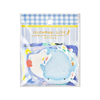 Mind Wave Hidamari Life Writable Sticker - Aquarium - Flake Stickers