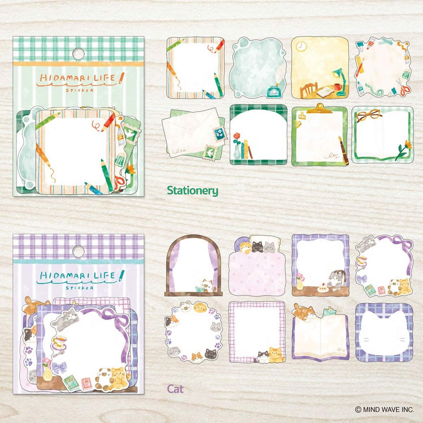 Mind Wave Hidamari Life Writable Sticker - Aquarium - Flake Stickers