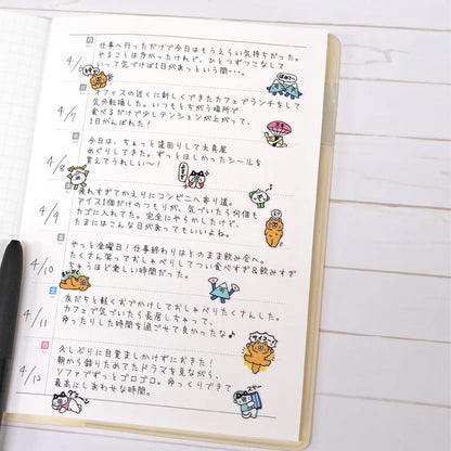 Mind Wave Hitokoto Reaction Sticker Sheet - Cats - Sticker Sheets