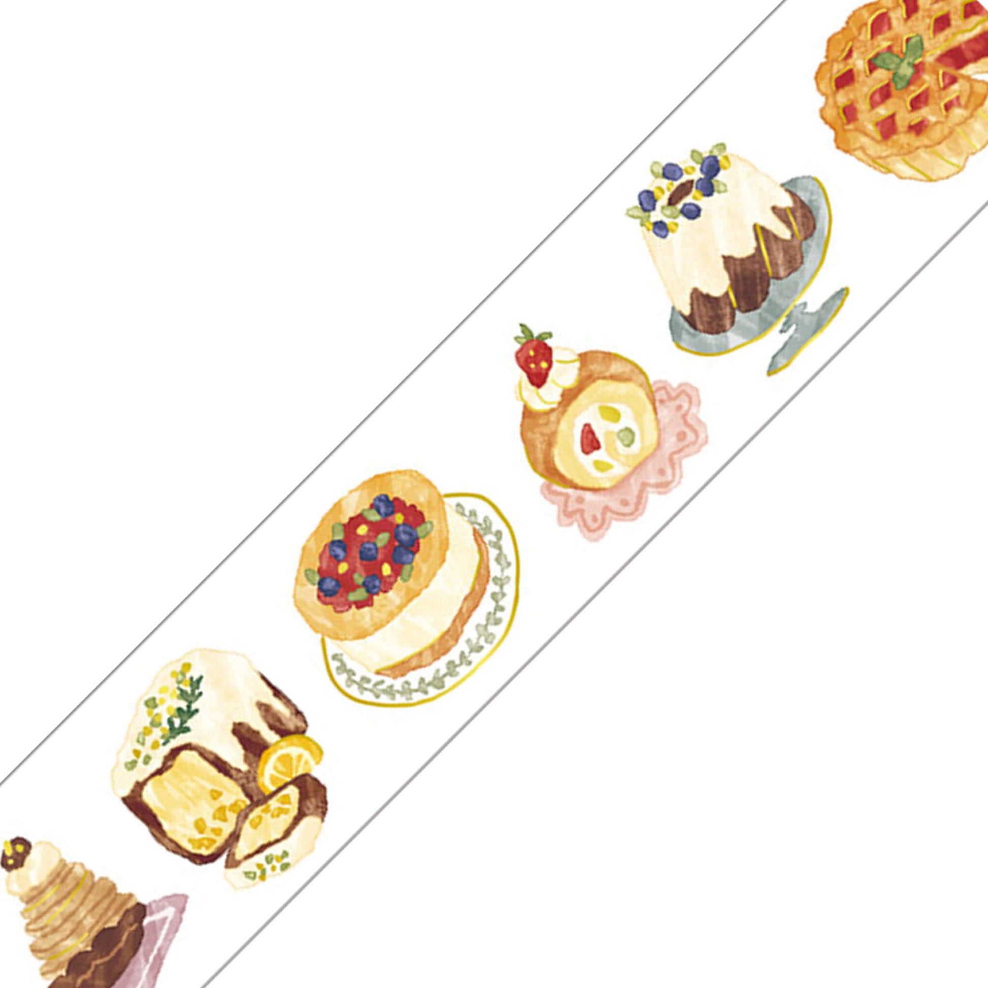 Mind Wave Hokkori Life Foil Clear Tape - Cake - Washi Tapes