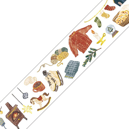 Mind Wave Hokkori Life Foil Clear Tape - Winter Items - Washi Tapes