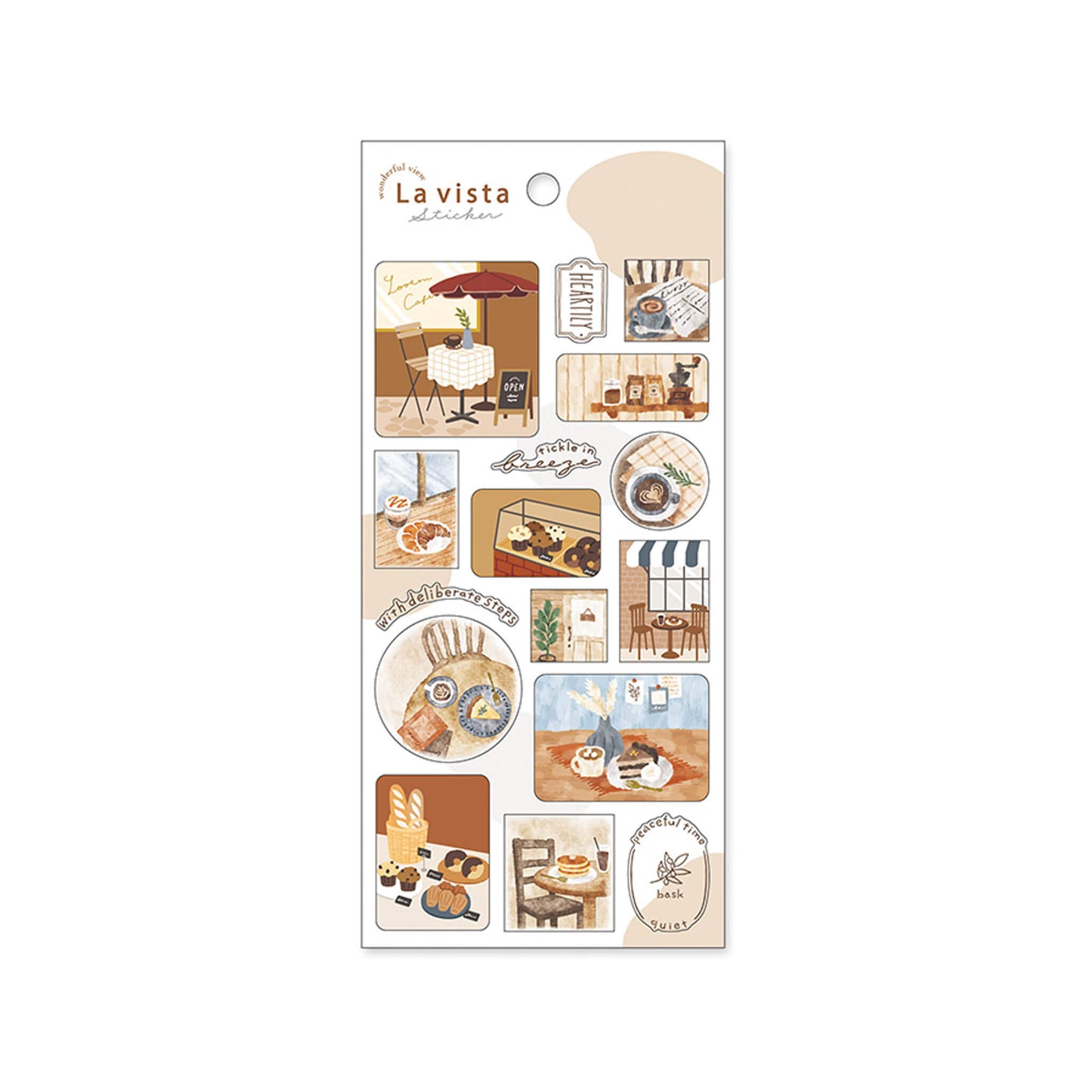 Mind Wave La Vista Sticker Sheet - Café - Sticker Sheets