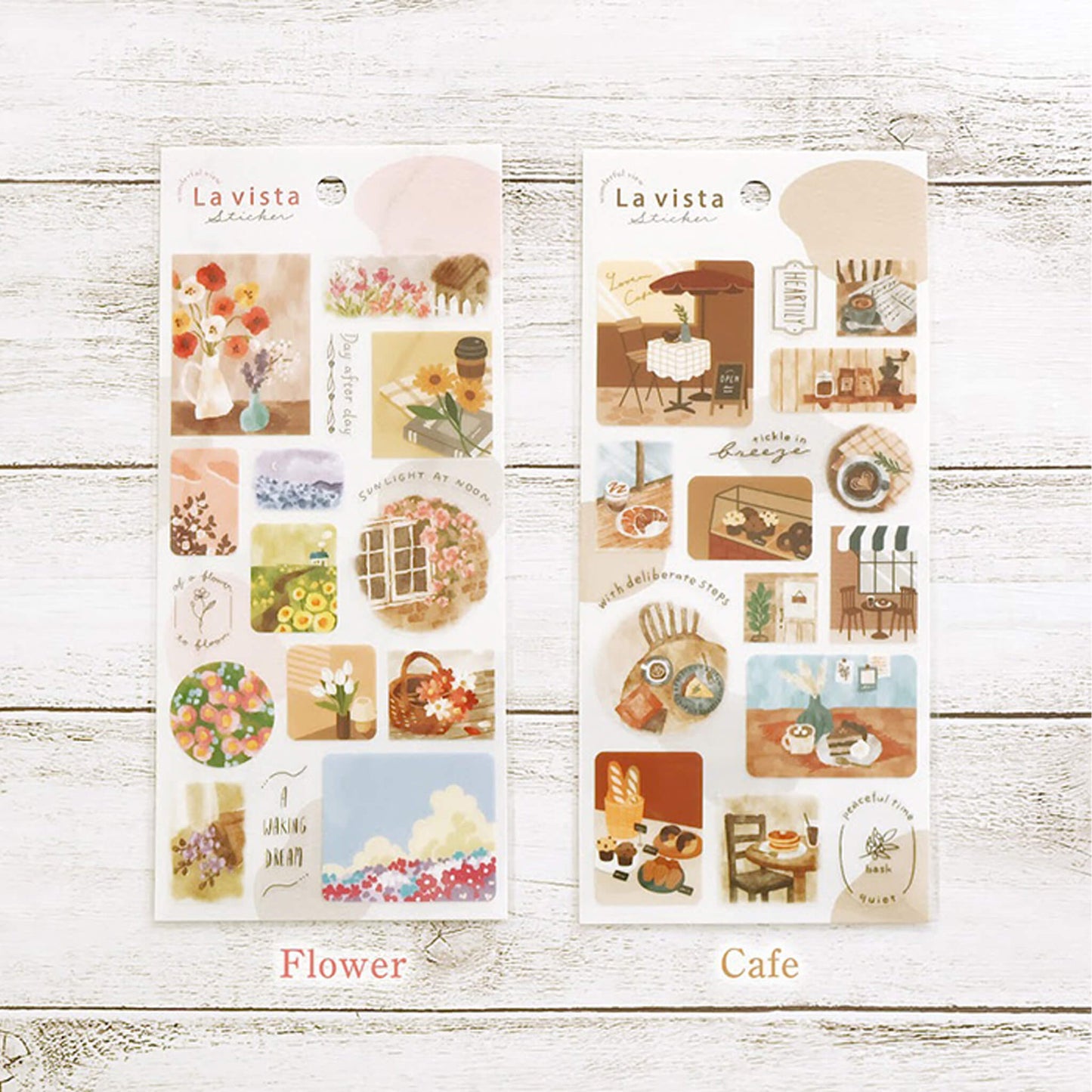 Mind Wave La Vista Sticker Sheet - Café - Sticker Sheets