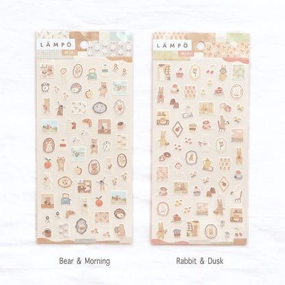 Mind Wave Lämpö Mini Sticker Sheet - Bear & Morning - Sticker Sheets