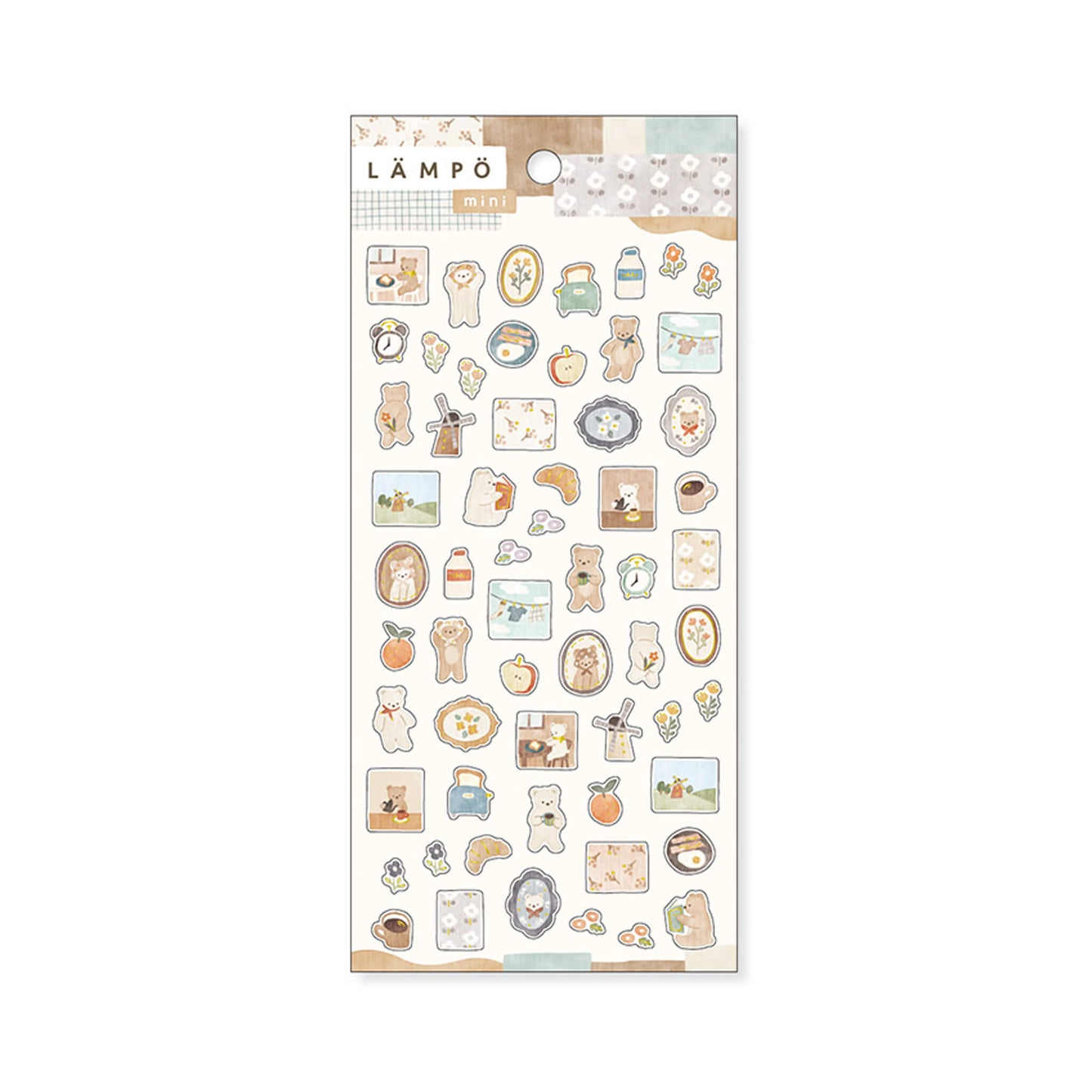 Mind Wave Lämpö Mini Sticker Sheet - Bear & Morning - Sticker Sheets