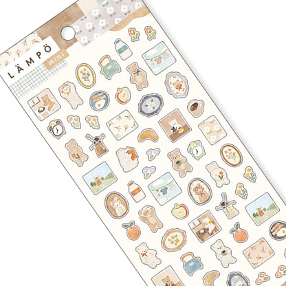 Mind Wave Lämpö Mini Sticker Sheet - Bear & Morning - Sticker Sheets