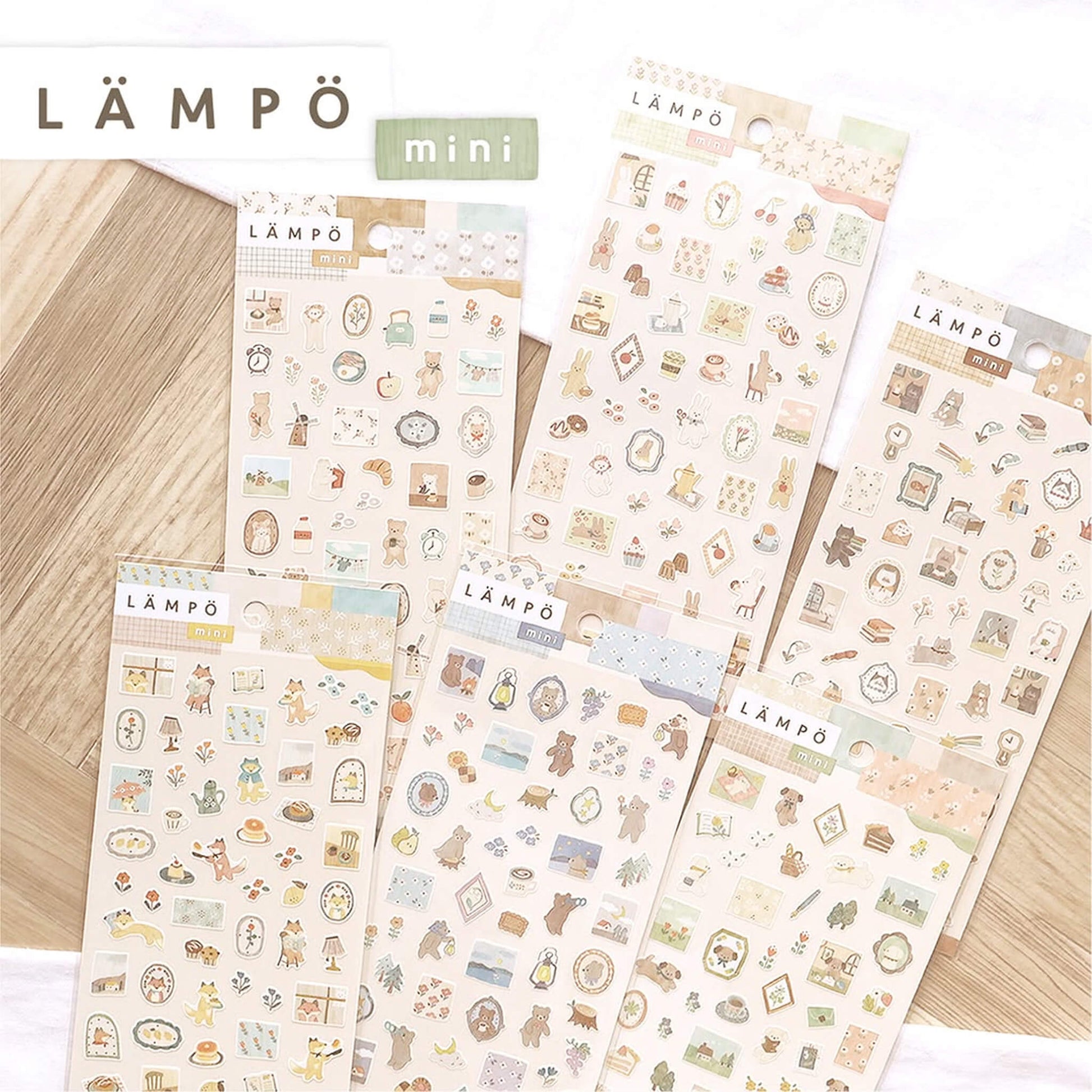 Mind Wave Lämpö Mini Sticker Sheet - Bear & Morning - Sticker Sheets