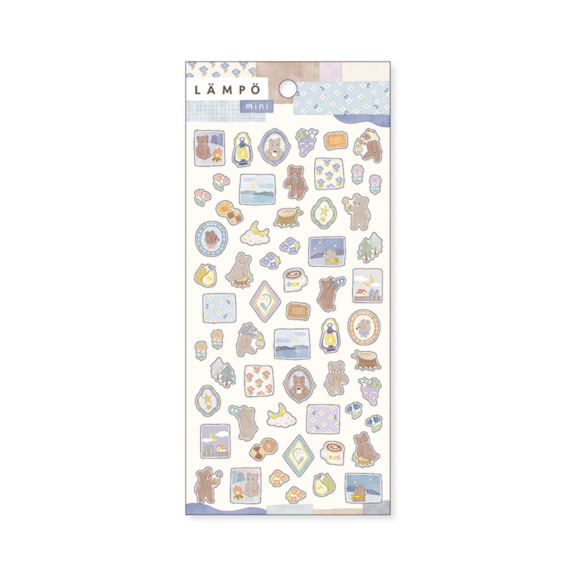 Mind Wave Lämpö Mini Sticker Sheet - Bear & Starry Sky - Sticker Sheets