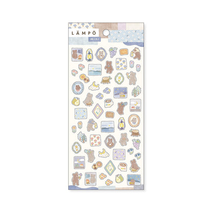 Mind Wave Lämpö Mini Sticker Sheet - Bear & Starry Sky - Sticker Sheets