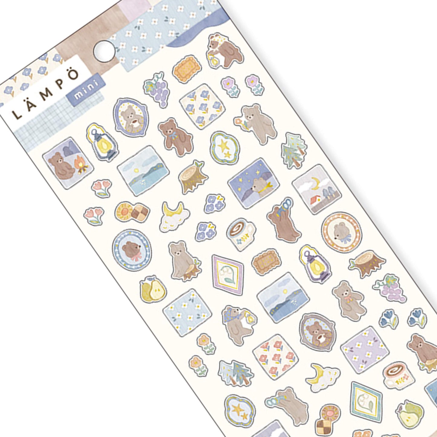 Mind Wave Lämpö Mini Sticker Sheet - Bear & Starry Sky - Sticker Sheets