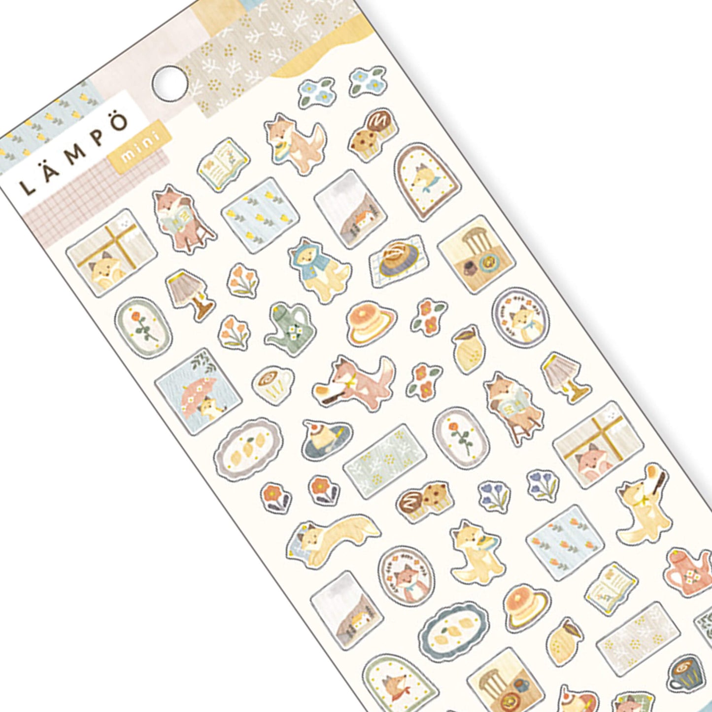 Mind Wave Lämpö Mini Sticker Sheet - Fox & Rain - Sticker Sheets