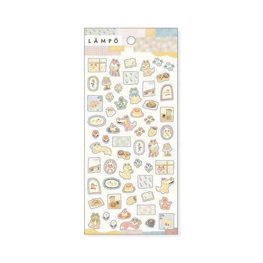 Mind Wave Lämpö Mini Sticker Sheet - Fox & Rain - Sticker Sheets