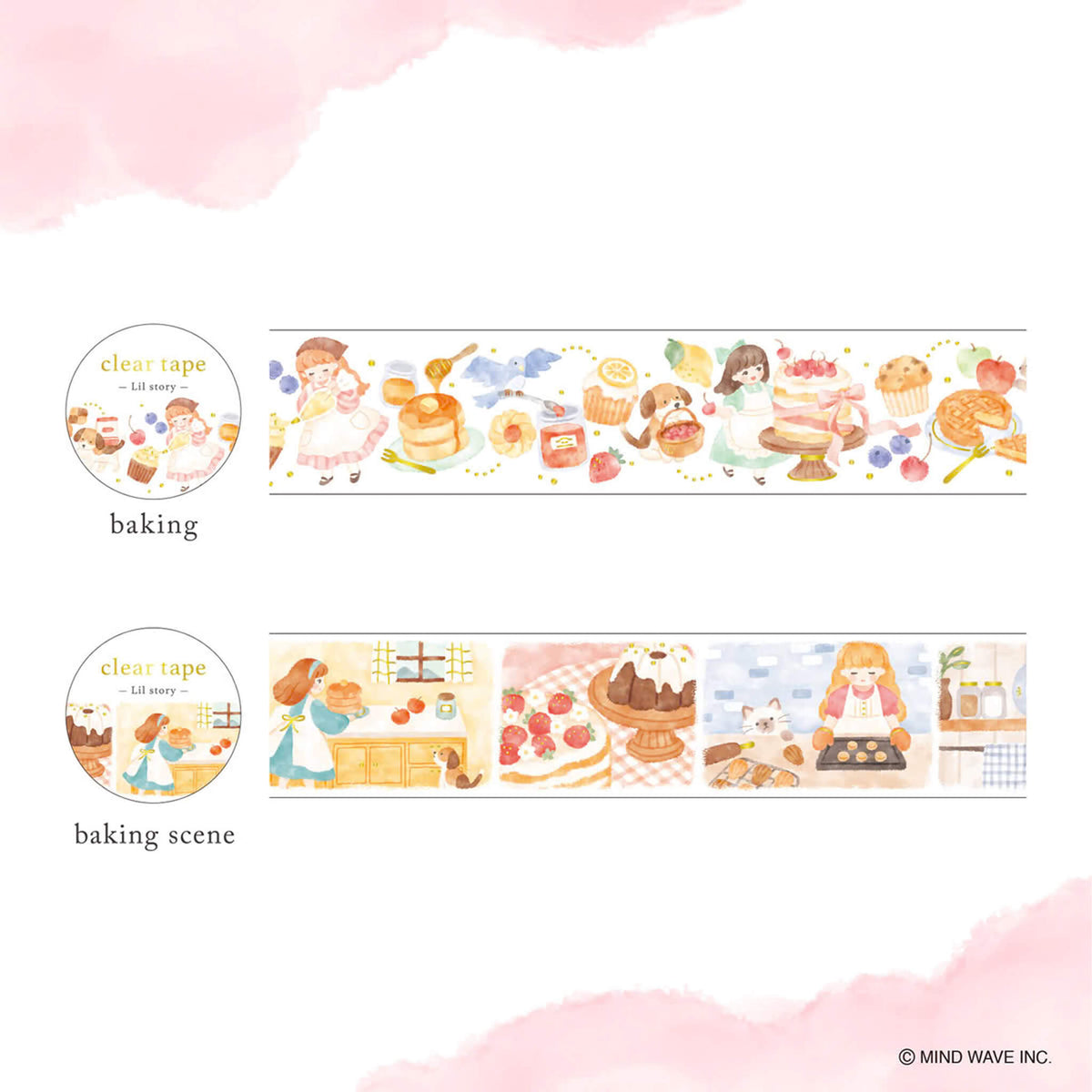 Mind Wave Lil Story Foil Clear Tape - Baking - PET Film Tapes