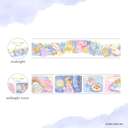 Mind Wave Lil Story Foil Clear Tape - Midnight - PET Film Tapes
