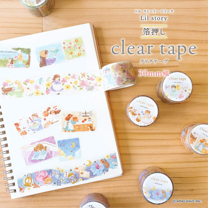 Mind Wave Lil Story Foil Clear Tape - Midnight - PET Film Tapes