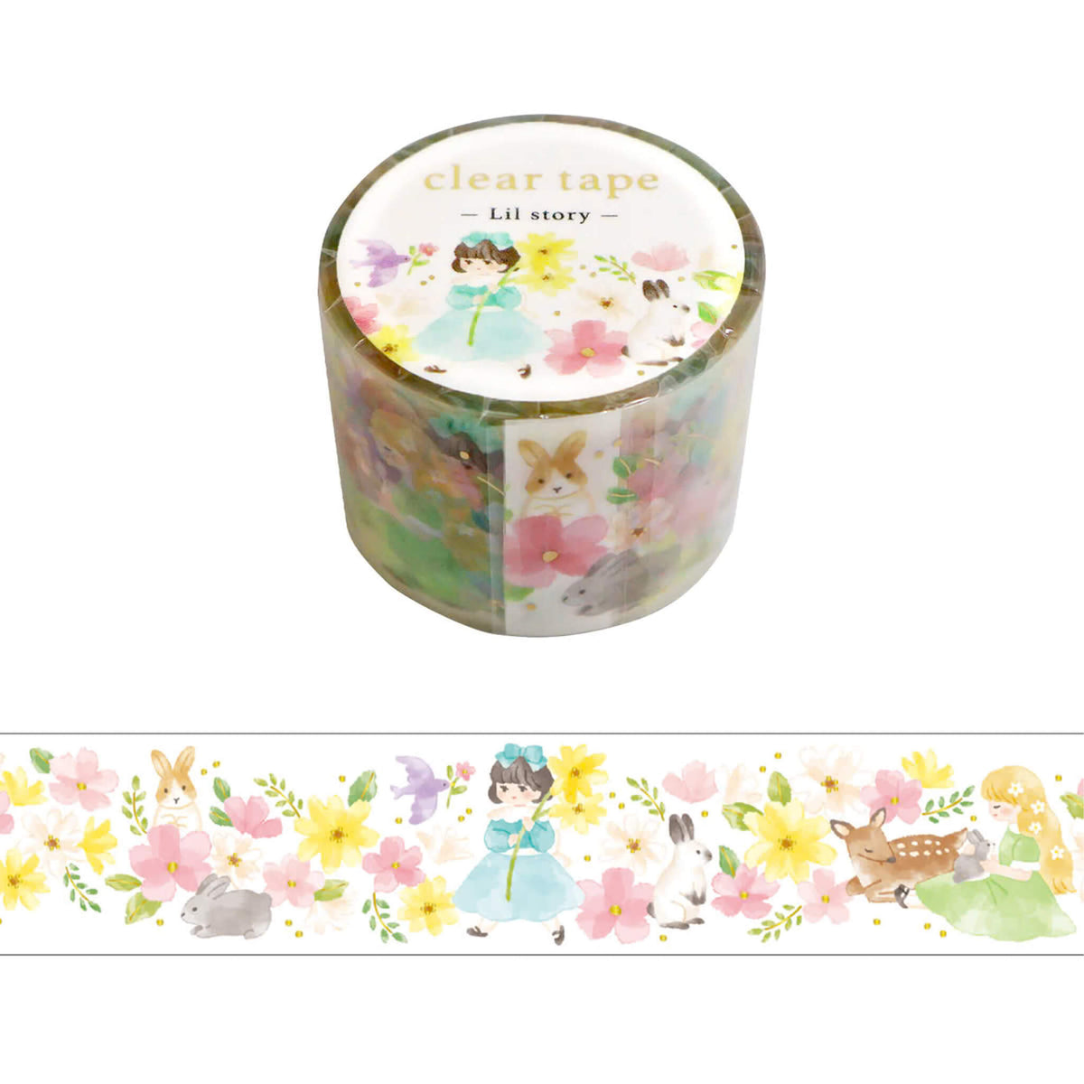 Mind Wave Lil Story Foil Clear Tape - Stroll - PET Film Tapes