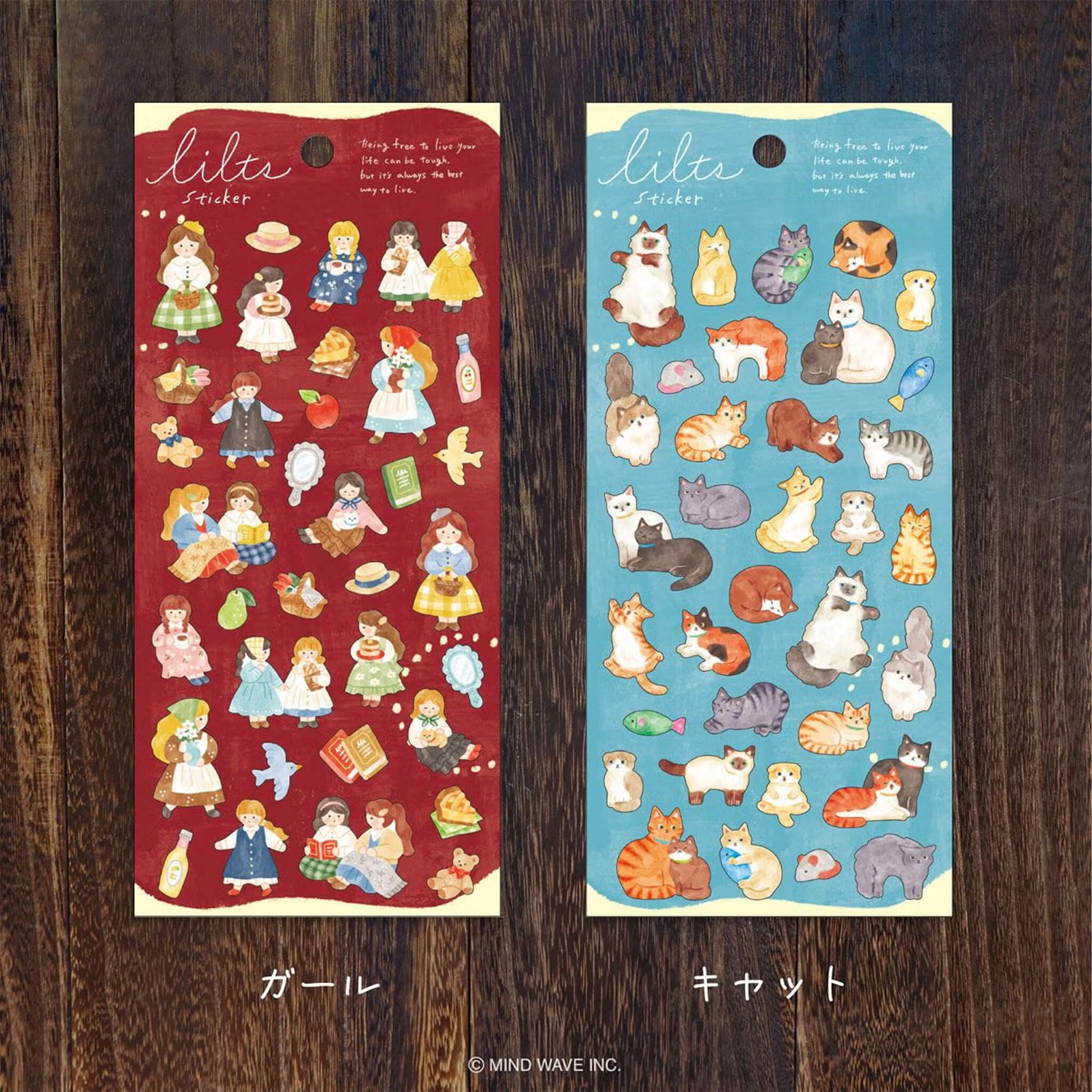Mind Wave Lilts Sticker Sheet - Cat - Sticker Sheets