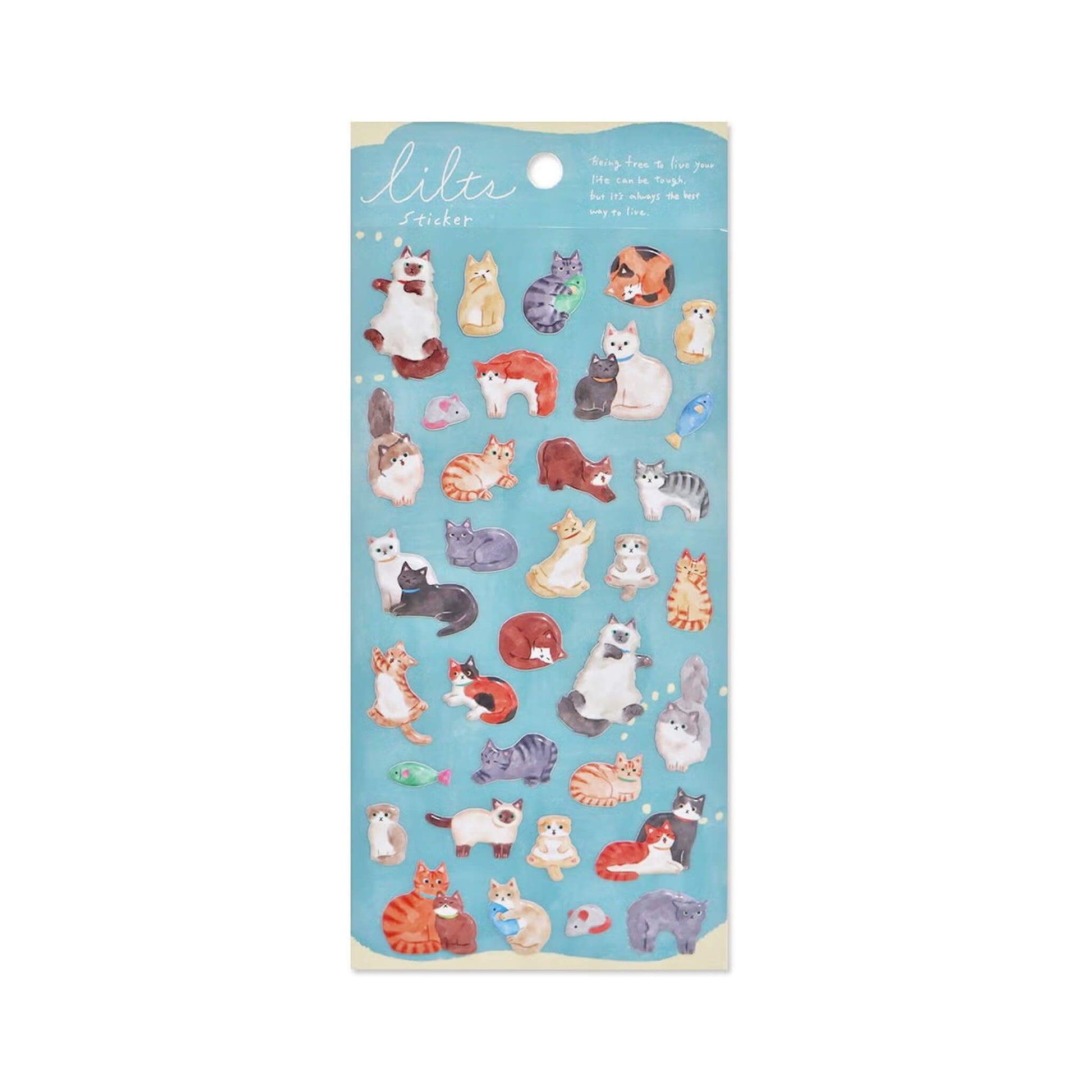Mind Wave Lilts Sticker Sheet - Cat - Sticker Sheets