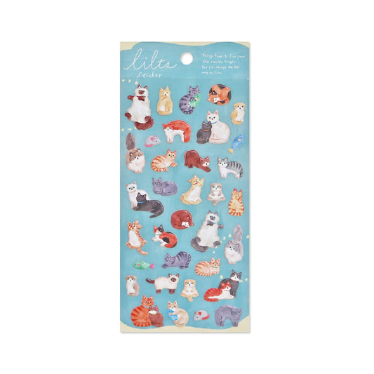 Mind Wave Lilts Sticker Sheet - Cat - Sticker Sheets