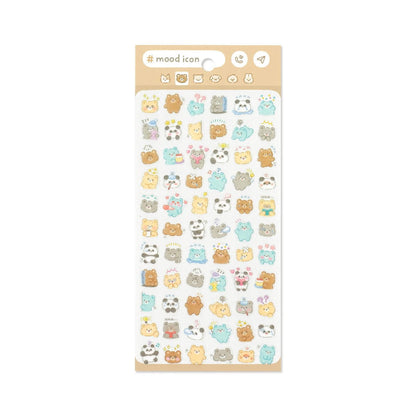 Mind Wave Mood Icon Sticker Sheet - Bear - Sticker Sheets