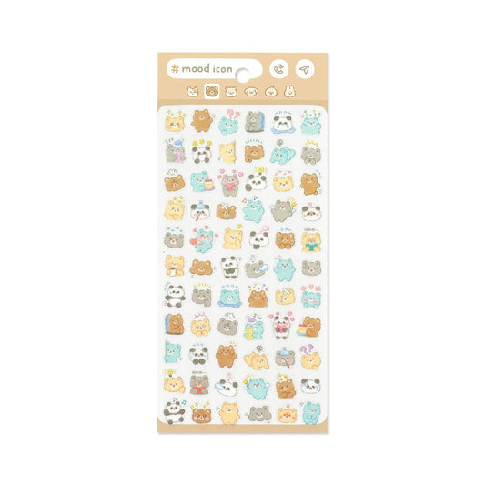 Mind Wave Mood Icon Sticker Sheet - Bear - Sticker Sheets