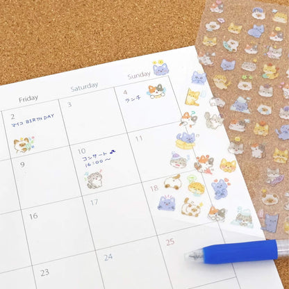 Mind Wave Mood Icon Sticker Sheet - Cat - Sticker Sheets