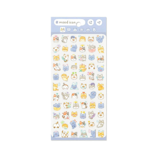 Mind Wave Mood Icon Sticker Sheet - Cat - Sticker Sheets