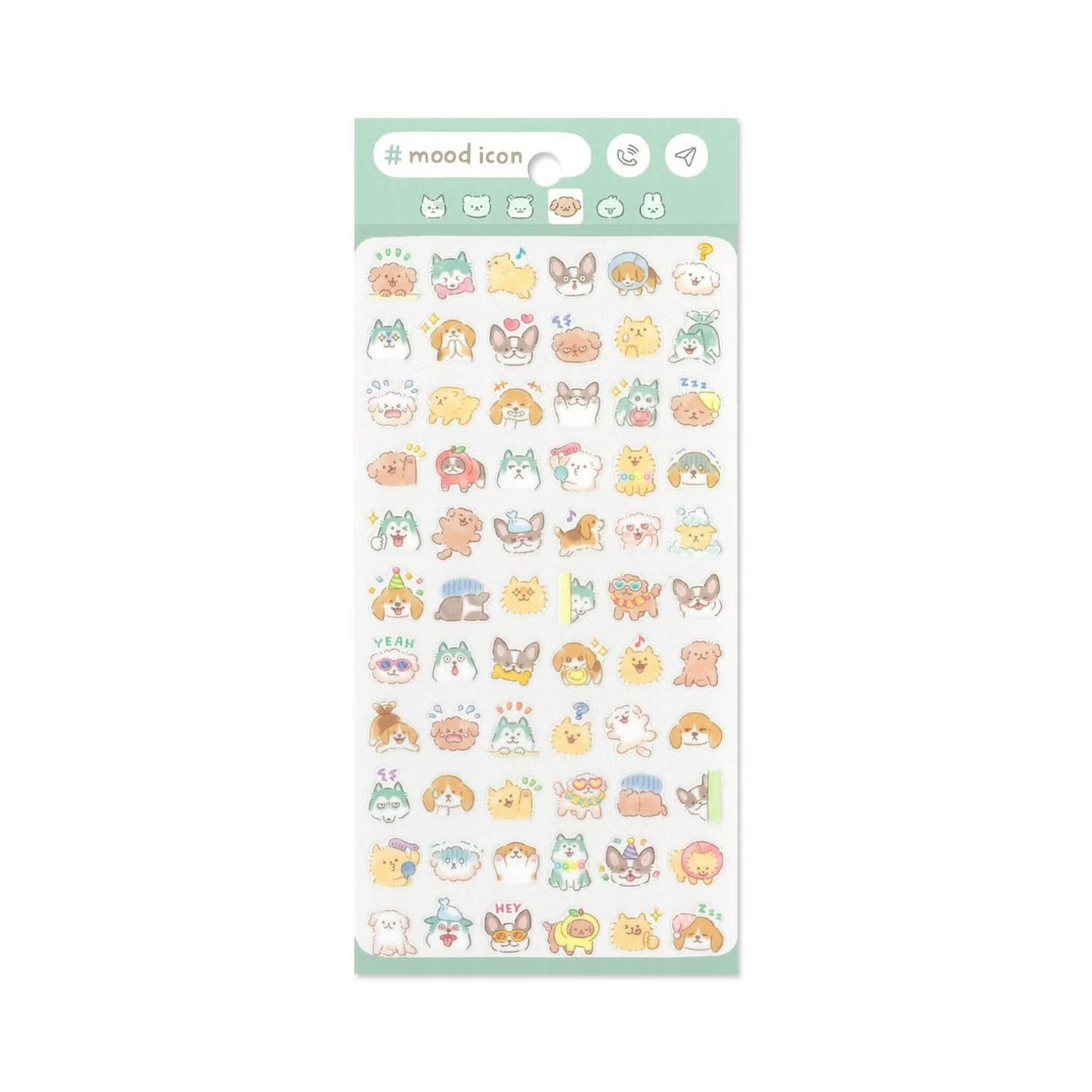 Mind Wave Mood Icon Sticker Sheet - Dog - Sticker Sheets