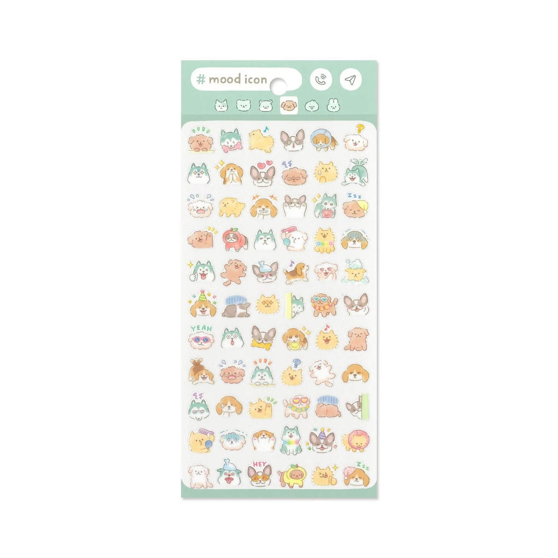 Mind Wave Mood Icon Sticker Sheet - Dog - Sticker Sheets